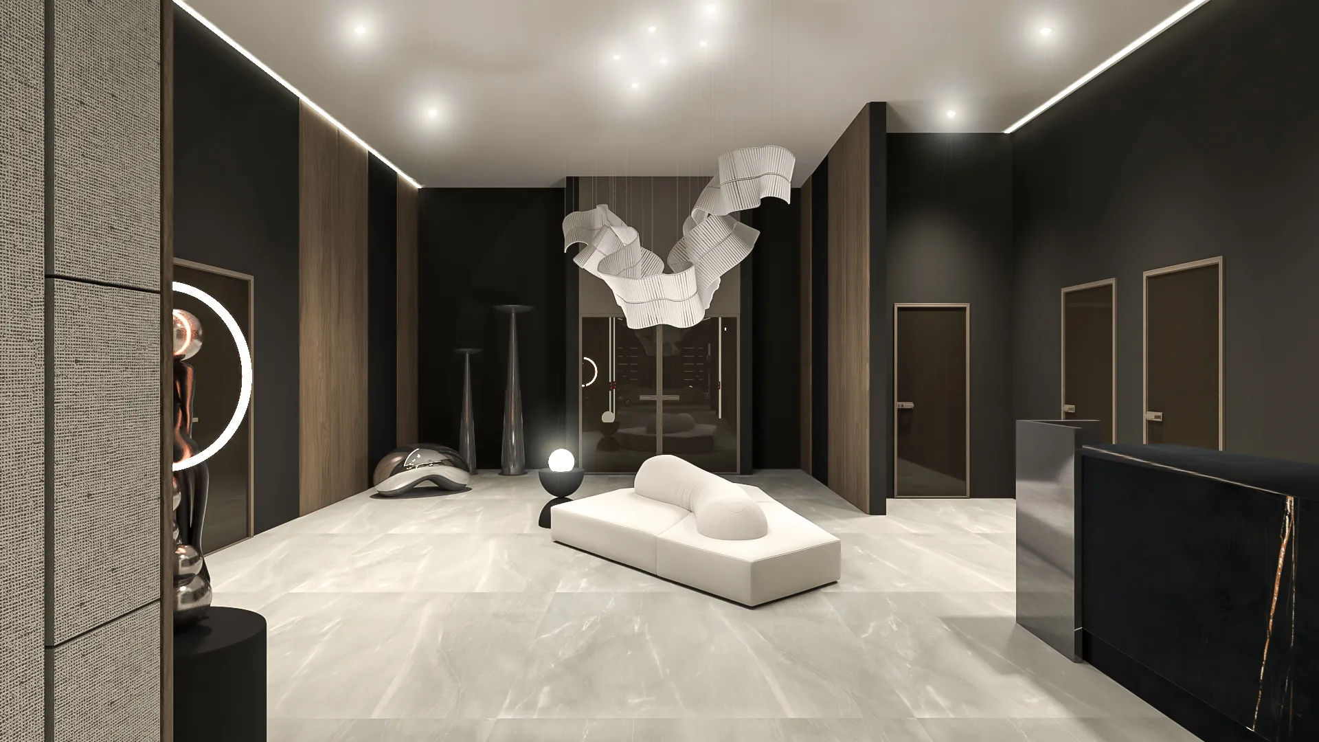Randare interior — zonă lounge